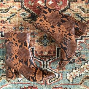 Urban outfitters alana snake skin boot